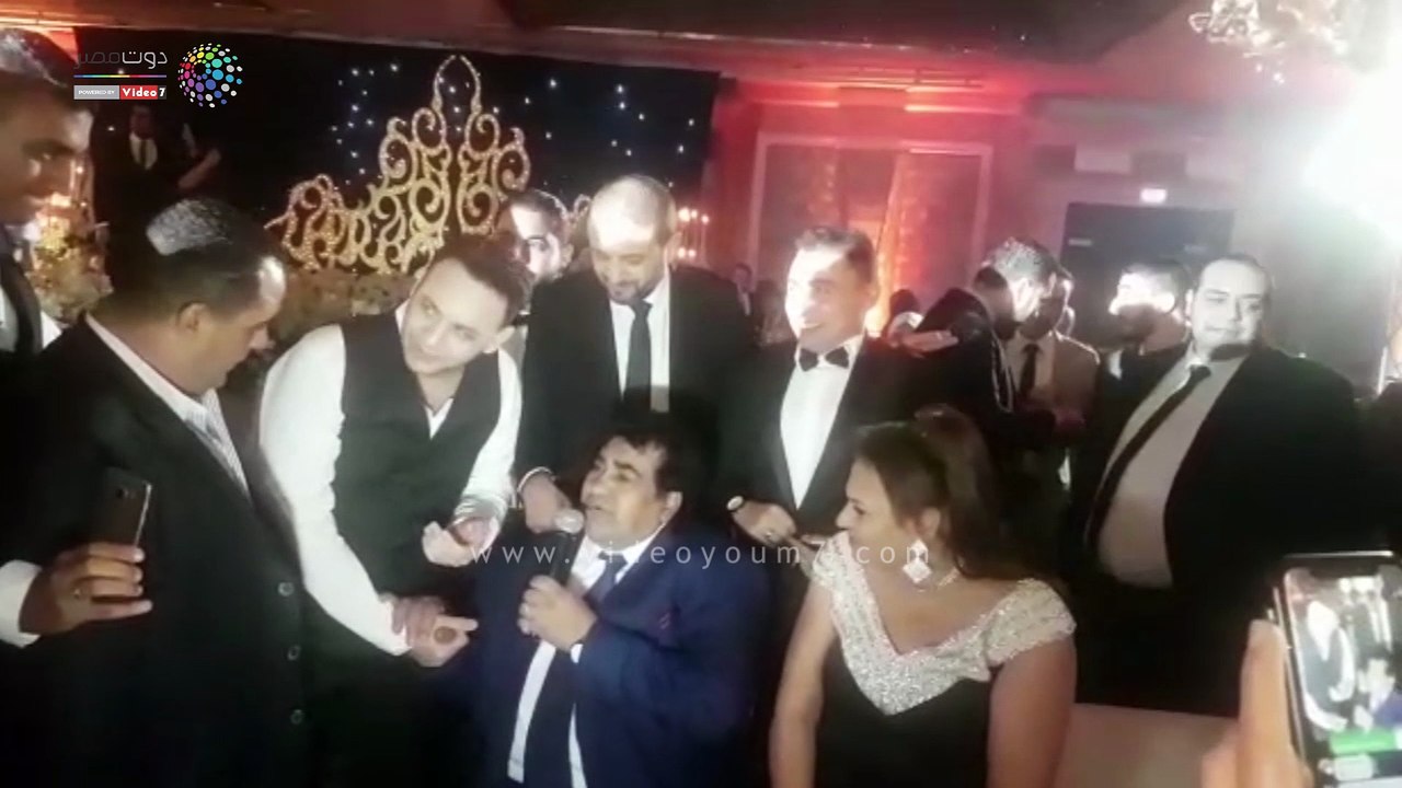 دويتو عدوية و مصطفى قمر فى زفاف ابنة خالد عجاج