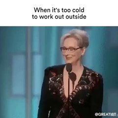 When it's too cold to work out outside