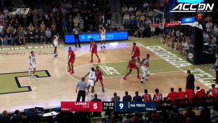 Lamar vs. Georgia Tech Basketball Highlights (2018-19)