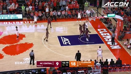 NC Central vs. Clemson Basketball Highlights (2018-19)