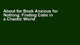 About for Book Anxious for Nothing: Finding Calm in a Chaotic World [[P.D.F] E-BO0K E-P.U.B