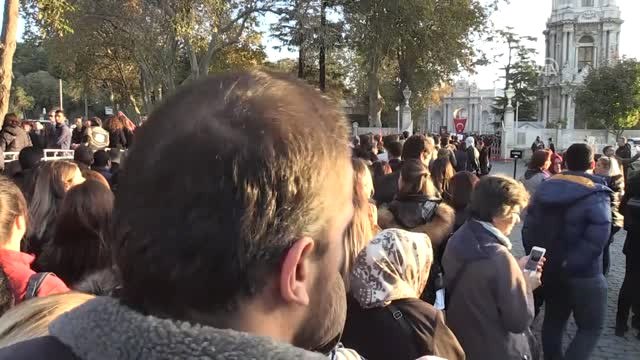 10 Atatürk Anma Günü - Dolmabahçe Sarayı Atatürk'ün Yatağına Karanfil Bırakma (1)