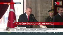 Cumhurbaşkanı Erdoğan, Anıtkabir Özel Defteri'ni imzalıyor