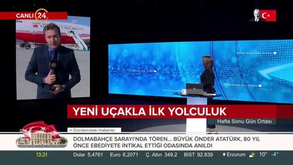 Yeni uçakla ilk yolculuk
