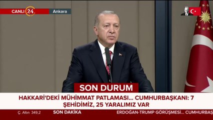 Hakkari'deki mühimmat patlaması