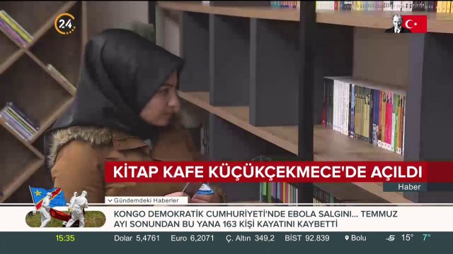 Kitap kafe Küçükçekmece'de açıldı