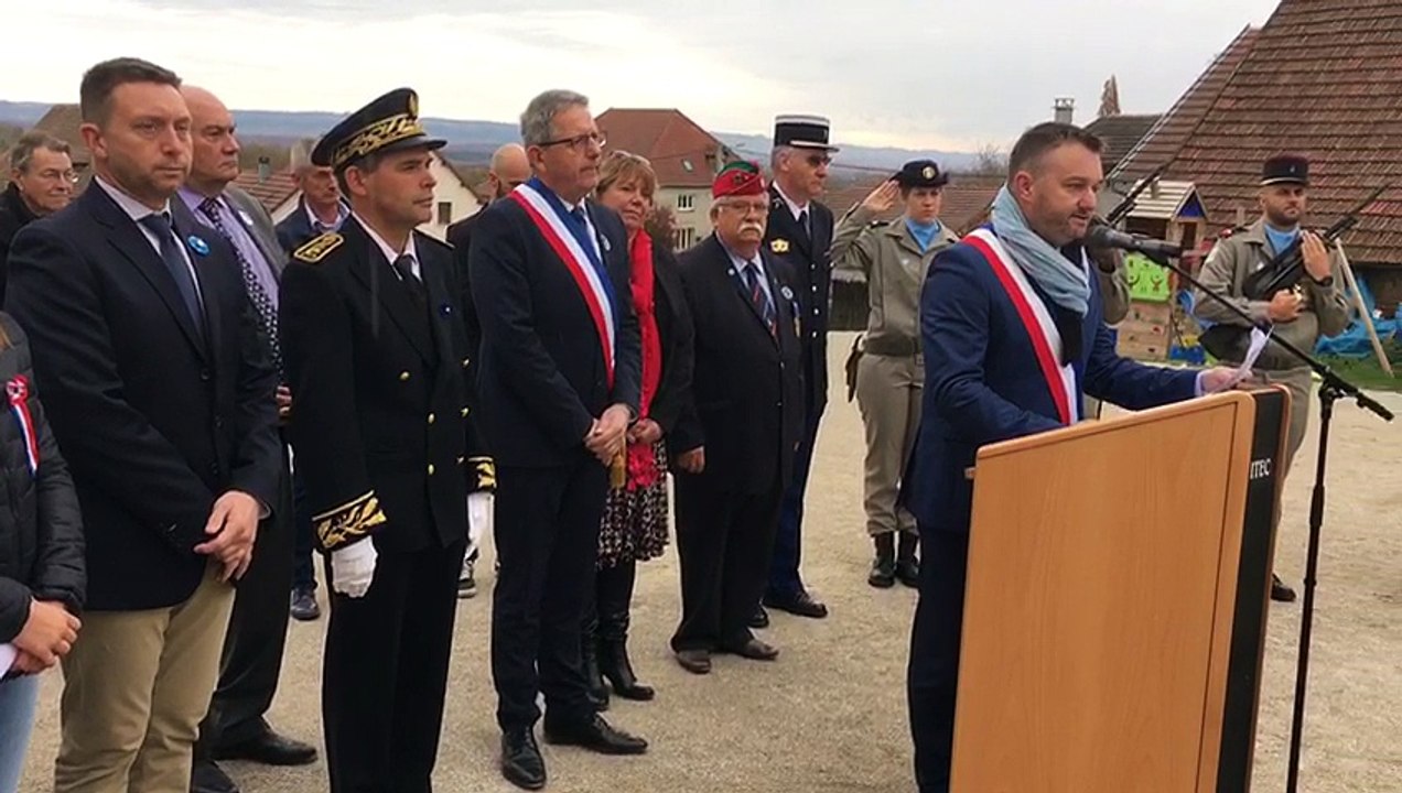 Malbrans : cérémonie du 11-Novembre au nouveau monument aux morts