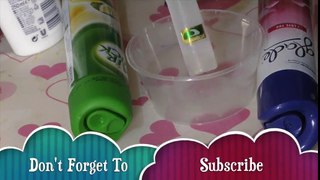 how to make slime with glade air freshener and glue !! slime with air freshener