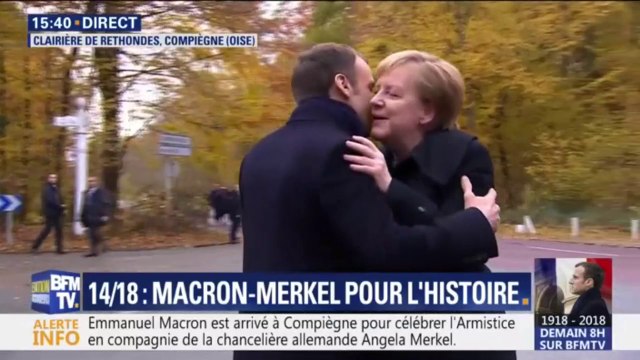 Angela Merkel, première chancelière à venir à Compiègne, 100 ans après l'Armistice