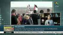 Fuerzas israelíes hieren a ministro palestino durante protesta