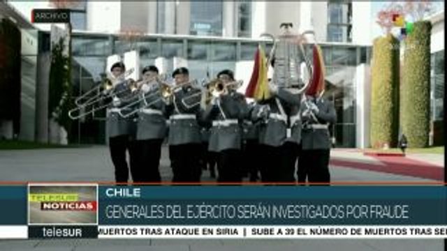 Chile: generales del Ejército serán investigados por fraude