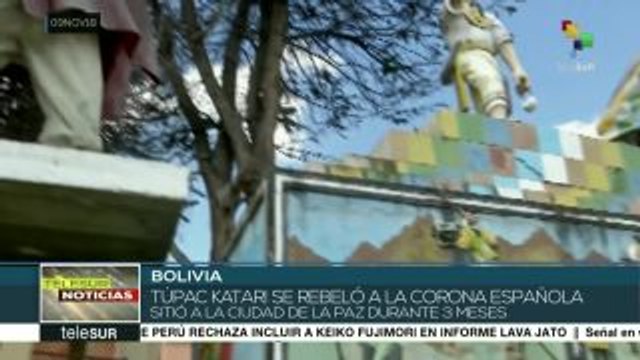 Bolivia: inmortalizarán en piedra al líder indígena Túpac Katari
