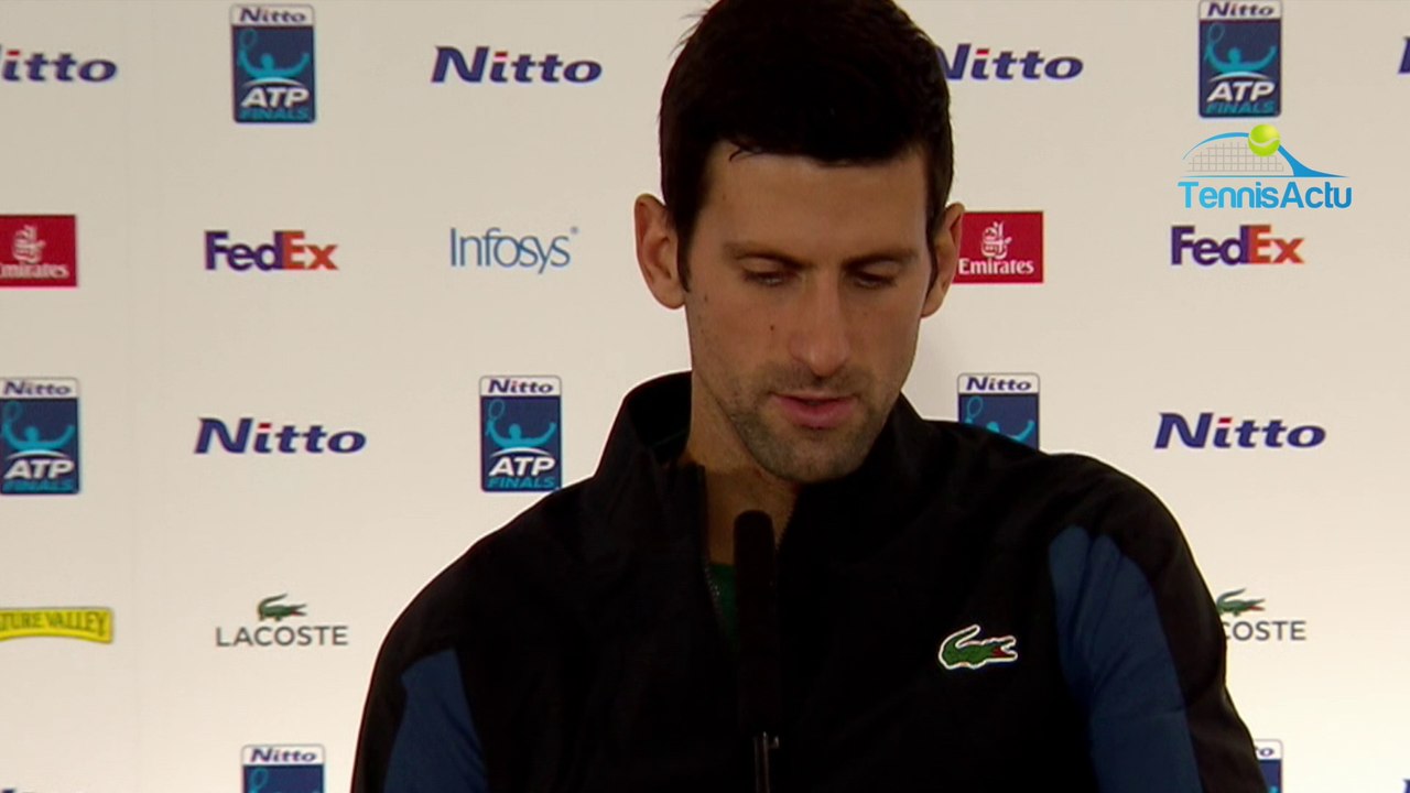 ATP - Nitto ATP Finals 2018 - Novak Djokovic : "Je suis très fier de terminer l'année n°1 mondial"