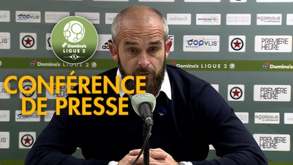 Conférence de presse Red Star  FC - AS Béziers (0-3) : Faruk HADZIBEGIC (RED) - Mathieu CHABERT (ASB) - 2018/2019