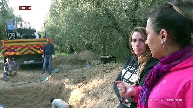 İznik'te Roma dönemine ait sandık tipi lahit bulundu