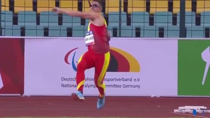 Héctor Cabrera, campeón de Europa paralímpico de jabalina