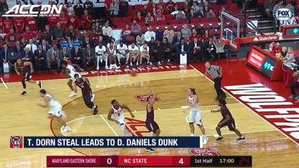 Torin Dorn Steal Leads to Devon Daniels Slam For NC State