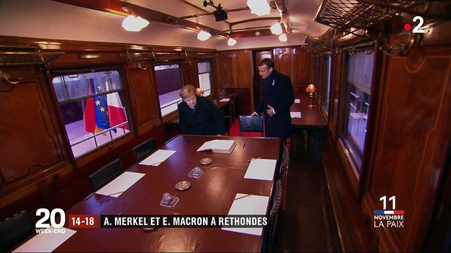 14-18 : Merkel et Macron réunis à Rethondes