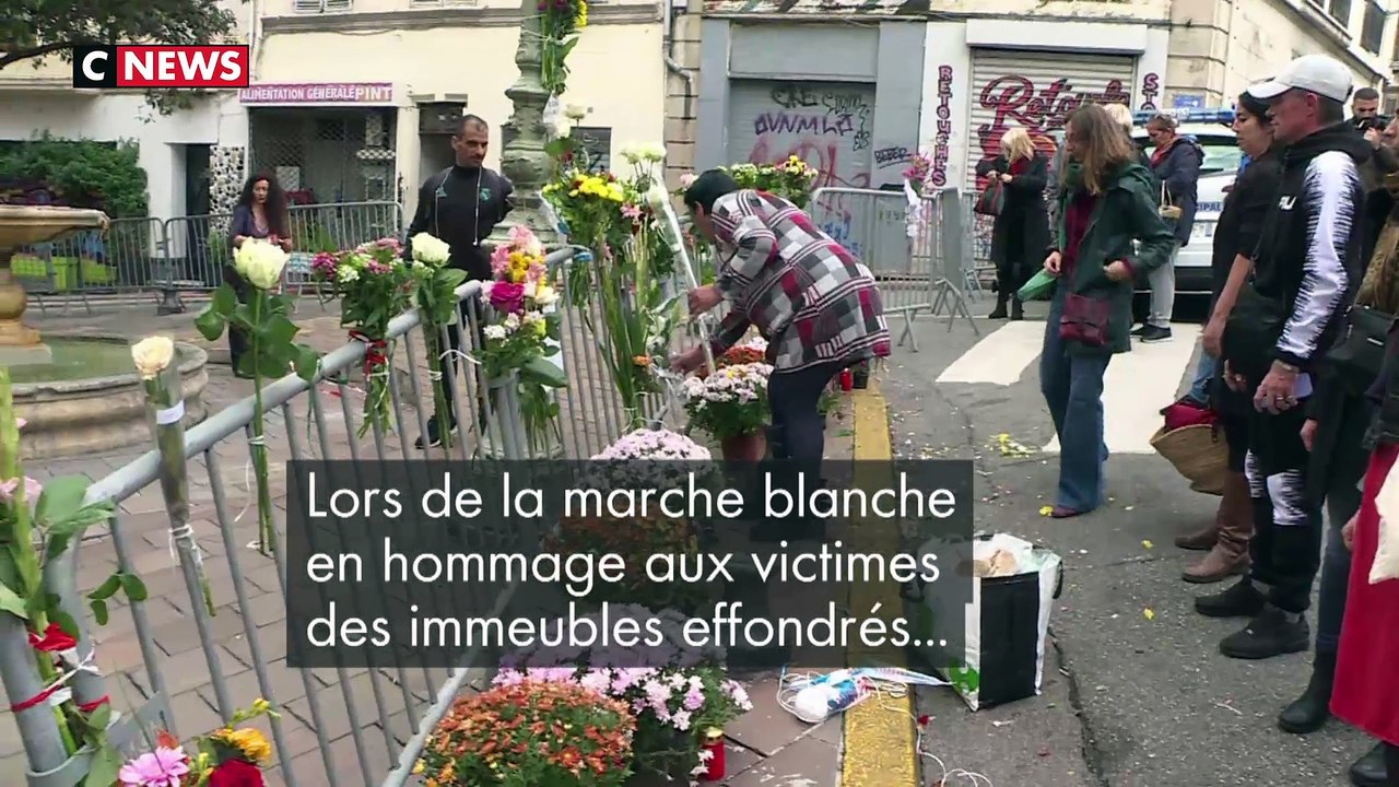 Marseille : un balcon s'effondre en pleine marche blanche, trois blessés légers