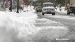 Lake-effect snow creates slippery, icy road conditions