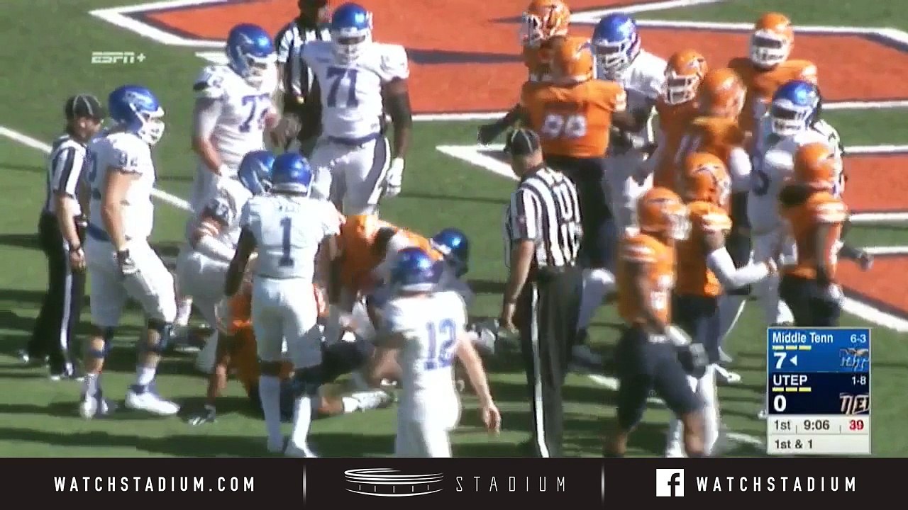 Middle Tennessee vs. UTEP Football Highlights (2018)