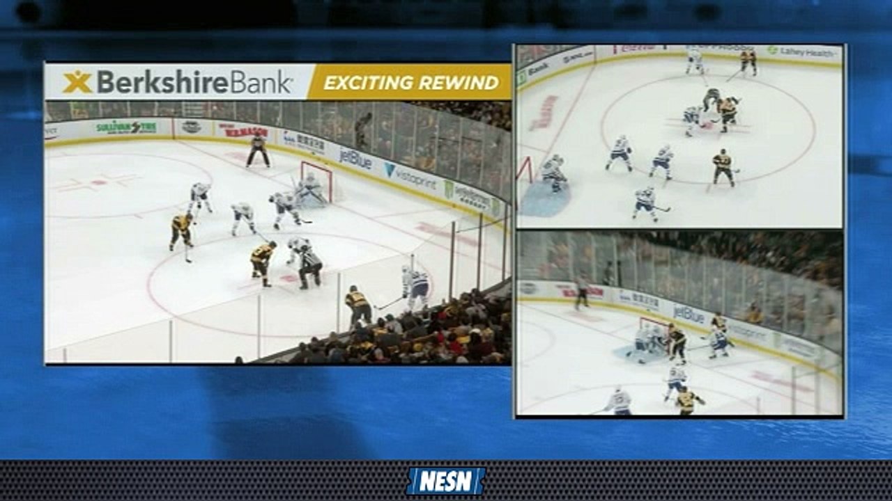 Berkshire Bank Exciting Rewind: Patrice Bergeron Scores Bruins' First Goal Vs. Maple Leafs