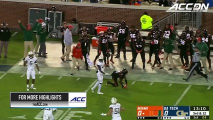 Miami vs Georgia Tech Football Highlights (2018)
