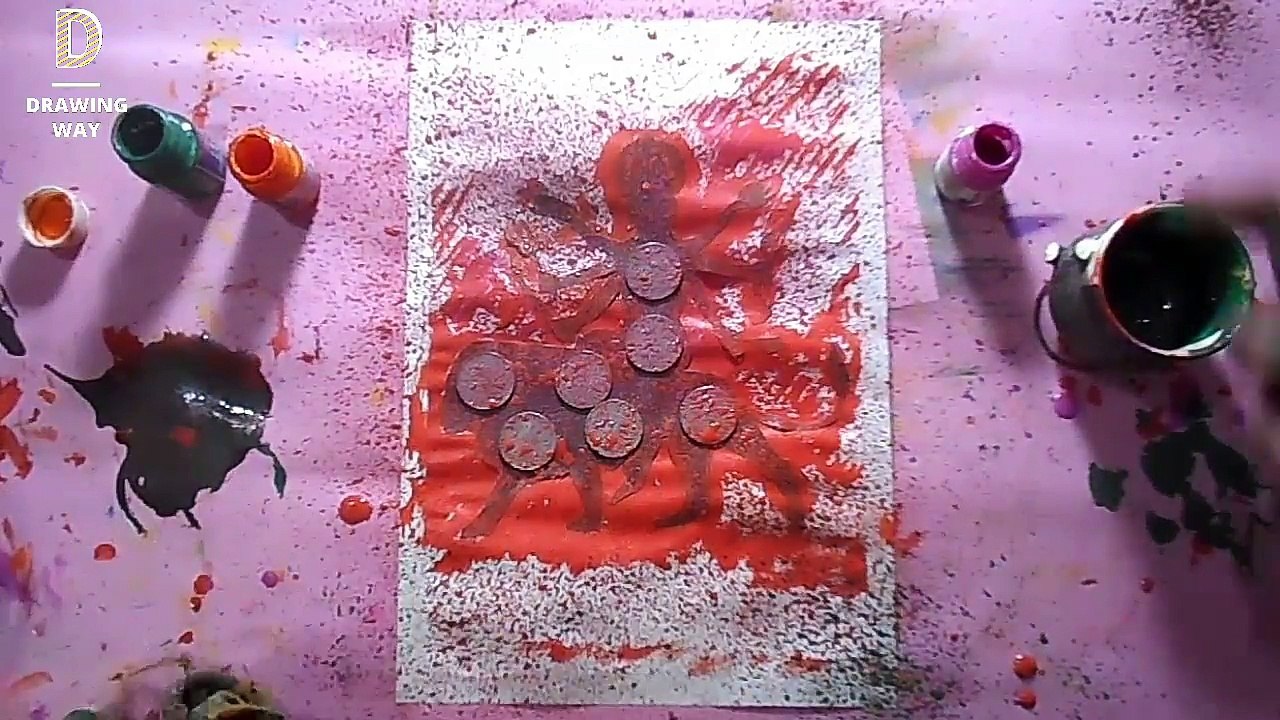 Durga Puja DIY step by step _ Making durga maa beautiful photo _ Waste material reuse idea (325)