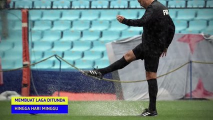 Final Copa Libertadores Ditunda Usai Hujan Deras