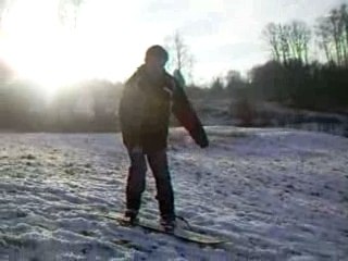 gamelle en snowboard