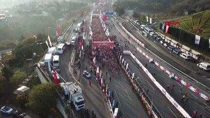 Spor İstanbul Maratonu'nun Havadan Görüntüleri