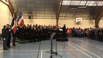L’hymne français, allemand et européen chantés successivement à Sainte-Luce-sur-Loire