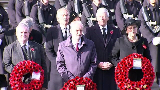 War dead remembered at Cenotaph centenary ceremony