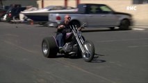 Custom garage chopper a trois roues