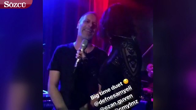 Ozan Güven, Defne Samyeli’ye eşlik etti