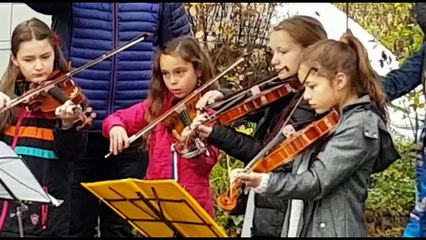 Les écoliers d'Altkirch à l'heure du 11 novembre