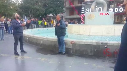 Manisa Meydanda Elindeki Benzinle İntihara Kalkıştı