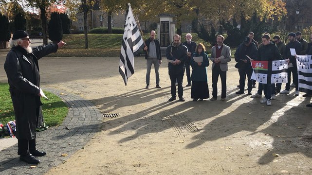 Centenaire de la guerre 14-18: hommage des militants Bretons