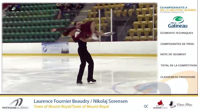 Championnats A de la section Québec - Eve. 14 Junior Danse Libre + Eve 15 Senior Danse Libre + Eve 16 Senior Messieurs Libre + Eve 17 Pré-Novice Couple Libre + Eve 18 Novice Couple Libre + Eve 19 Junior Couple Libre + Eve 20 Senior Couple Libre