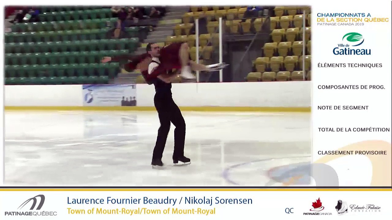 Championnats A de la section Québec - Eve. 14 Junior Danse Libre + Eve 15 Senior Danse Libre + Eve 16 Senior Messieurs Libre + Eve 17 Pré-Novice Couple Libre + Eve 18 Novice Couple Libre + Eve 19 Junior Couple Libre + Eve 20 Senior  Couple Libre