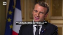 Macron s'exprime sur sa relation avec Trump sur CNN: 