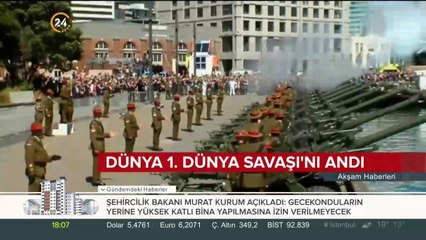 1. Dünya Savaşı'nın sona ermesinin 100. yılı törenlerle anıldı