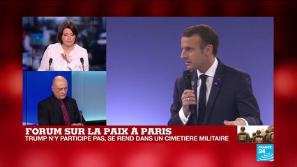 Forum sur la Paix à Paris : Introduction par Emmanuel MACRON