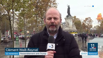 Centenaire : rassemblement anti-Trump en marge des commémorations