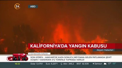 Kaliforniya'da yangın kabusu: 25 kişi hayatını kaybetti
