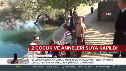 Antalya'da 2 çocuk ve annesi suya kapıldı