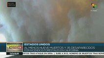 EEUU: gran incendio forestal devasta 10 mil hectáreas en California