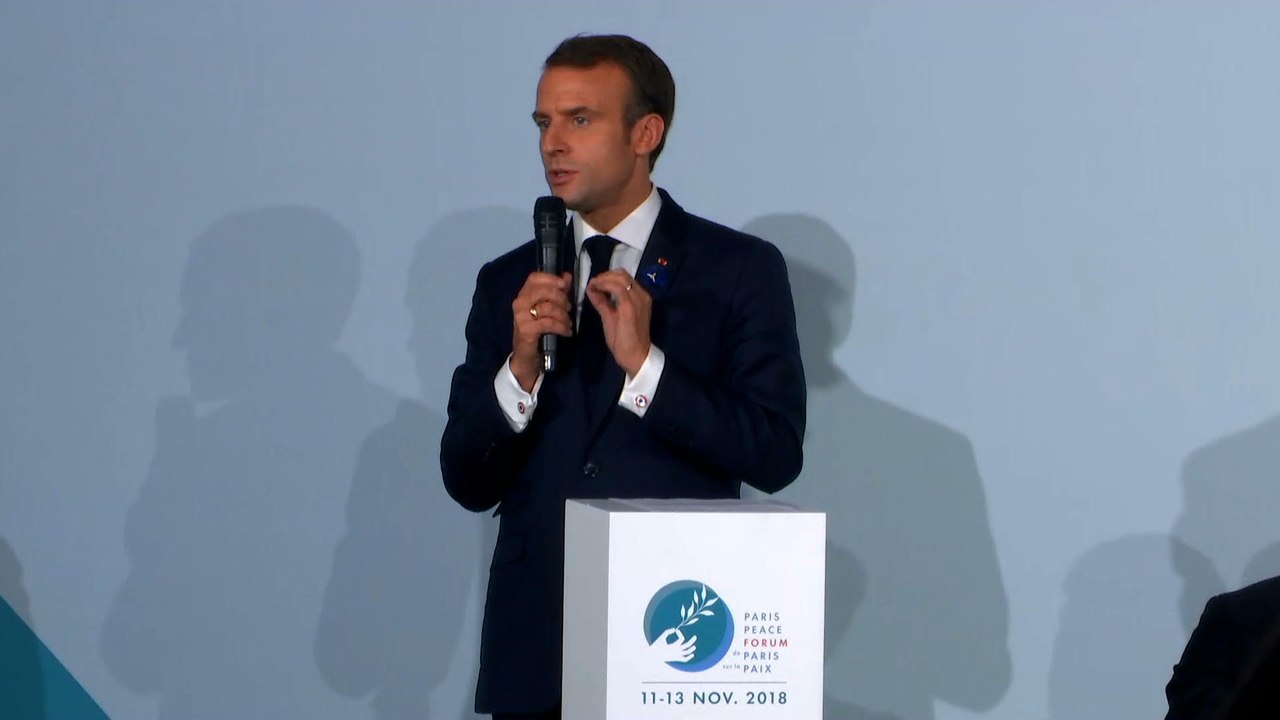 Introduction du Président de la République à la table ronde reporters sans frontière lors du Forum de Paris sur la Paix