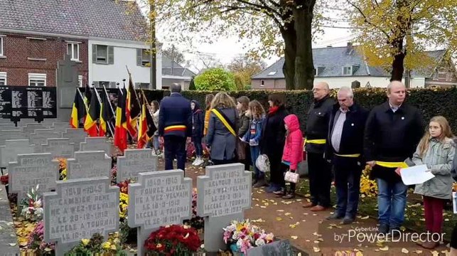 Commémorations au monument aux morts de Wez-Velvain