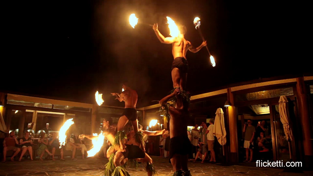 Polynesian fire show